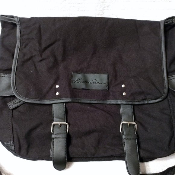 kenneth cole canvas messenger bag